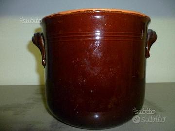 Pentola fagioliera terracotta cm.20x17 antica