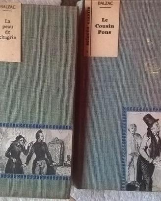 Due libri di Balzac in francese 1955 e 1962