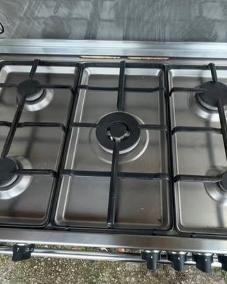 Cucina gas 90cm 5 fuochi forno gas ventilato grill