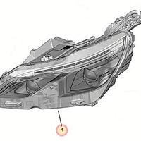 Proiettore faro led anteriore destro Peugeot 3008