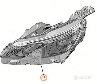 Proiettore faro led anteriore destro Peugeot 3008