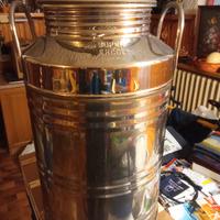 fusto da 25 l in acciaio per olio vino e aceto