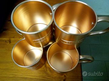 6 tazze bicchieri da bar artistici - keglevich