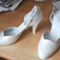 LUMOR scarpe sposa matrimonio in raso avorio 37,5