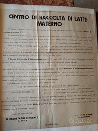 Grande Manifesto 1942 Raccolta Latte Taranto