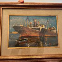 Peschereccio nel porto di Nello Giovannelli