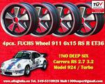 4 pz. cerchi Porsche Fuchs 6x15 ET36 911 -1989 914