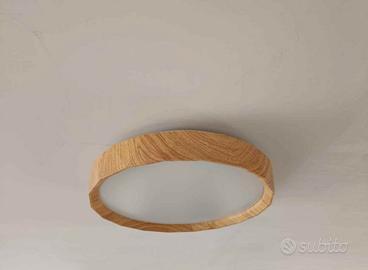 Plafoniere moderne con cornice effetto legno