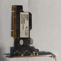 scheda FireWire 4 porte per pc fisso