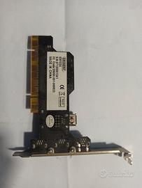 scheda FireWire 4 porte per pc fisso