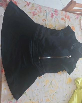 vestitino nero con zip bambina