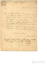 Manoscritto Giovanni Aldini Autografo Frankenstein