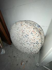 Basi  ombrellone in cemento, Tonde