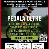 E-bike e biciclette nuove Cube Giant Cashback 50%