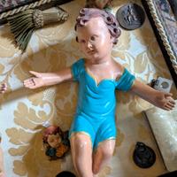 bambinello in gesso artigianato