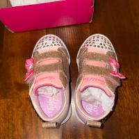 Scarpe ginbastica con luci bimba NUOVE