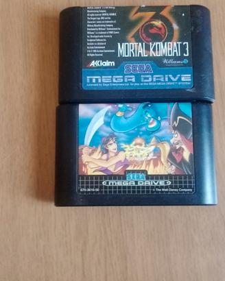 Mortal Kombat 3+Aladdin Mega Drive(Solo Cartucce)