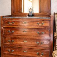 Cassettiera con specchio anni '50