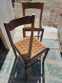 2 sedie in legno