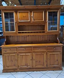 credenza 4 ante in legno massello