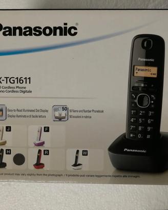 Panasonic KX-TG1611 Cordless KXTG1611 Nero boxed
