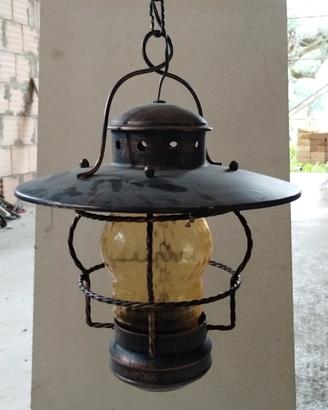 lampada in rame 