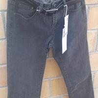 jeans donna grigio scuro promod con cintura