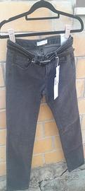 jeans donna grigio scuro promod con cintura