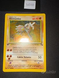 Hitmonlee Holo Prima Edizione Fossil 7/62