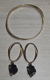 coppia bracciale e orecchini vintage 