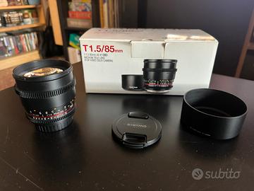 Samyang 85mm T1.5 VDSLR