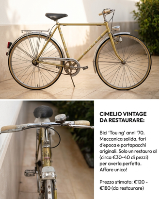 Bici da corsa 28 Bianchi Touring - cambio rotto