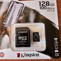 Micro SD 128gb Kingston Canvas Pkus100mbps