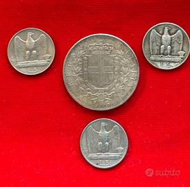 Monete in argento Regno D’ITALIA