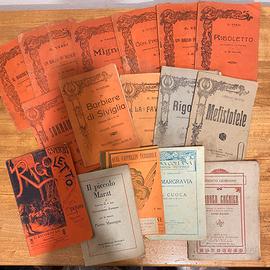 Libretti opera  antichi