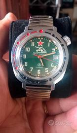 Raro Orologio Vostok KOMANDIRSKIE russo anni 80/90