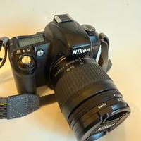 Nikon F75 e zoom Nikkor 70-300 pari al nuovo