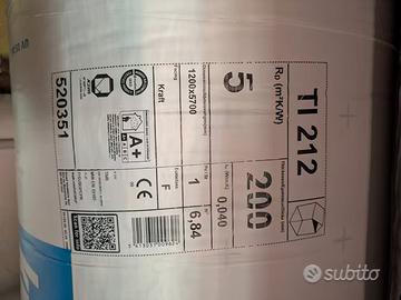 2 rotoli Knauf TI 212 - Lana di vetro 20 cm -Nuovi