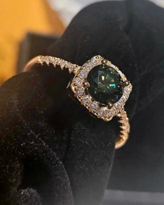 argento e pietra anello tg 18