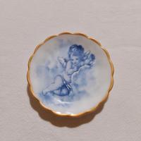 Piattino Limoges France  decorato con angelo