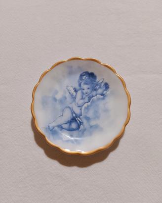 Piattino Limoges France  decorato con angelo