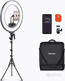 NEEWER Kit Ring Light Circolare 45W, Luce Video