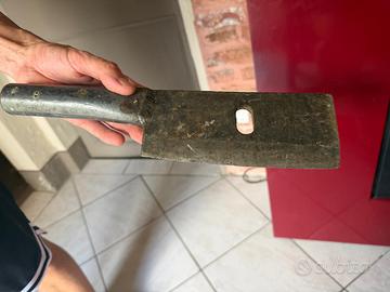 Mannaia Vintage in Ferro con Manico Tubolare