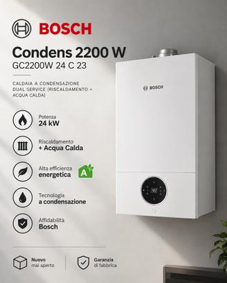 Bosch Condens 2200 W 24 kW – NUOVA SIGILLATA