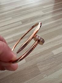 Bracciale Chiodo Cartier / oro rosa diamanti