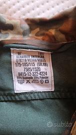 camicia e giacca a 3/4 mimetiche 