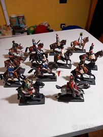 Soldatini a cavallo De Agostini In metallo 13 Pezz