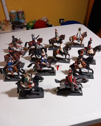 Soldatini a cavallo De Agostini In metallo 13 Pezz