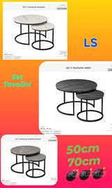 set tavolini 