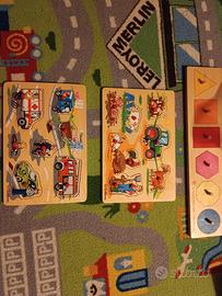 giochi incastro in legno per bambini